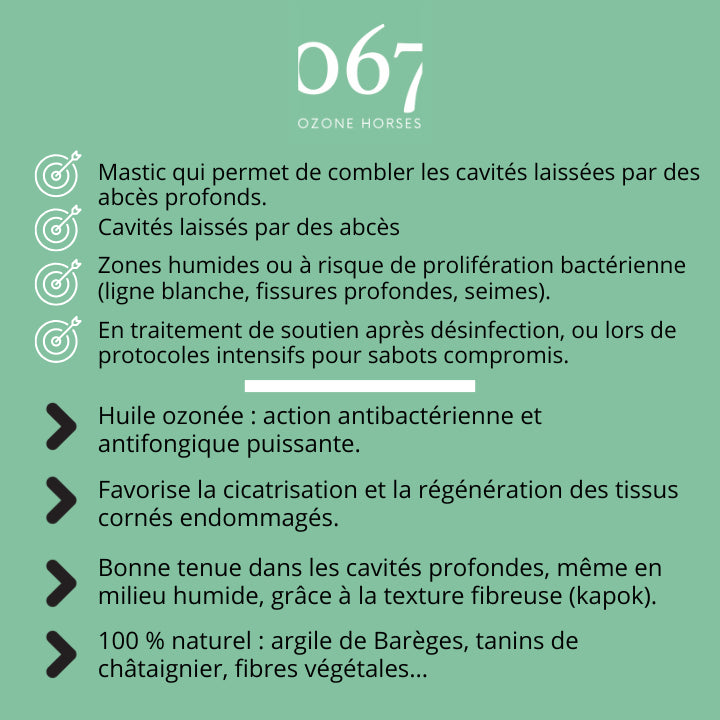 Indications et bénéfices traitement à l'ozone Hoof Stuff